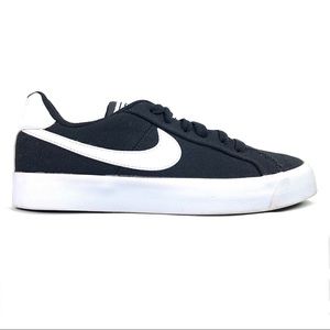 Nike | Shoes | Nike Court Royals Ac Canvas White Black Sneaker | Poshmark